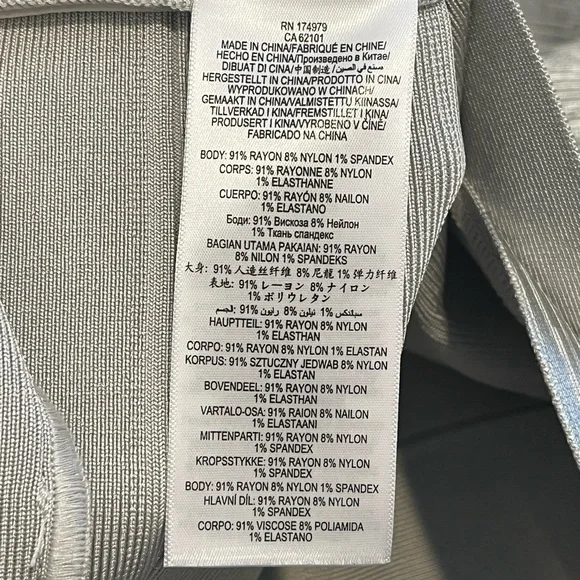 Herve Leger Deep V Bandage Dress - Picture 10 of 10